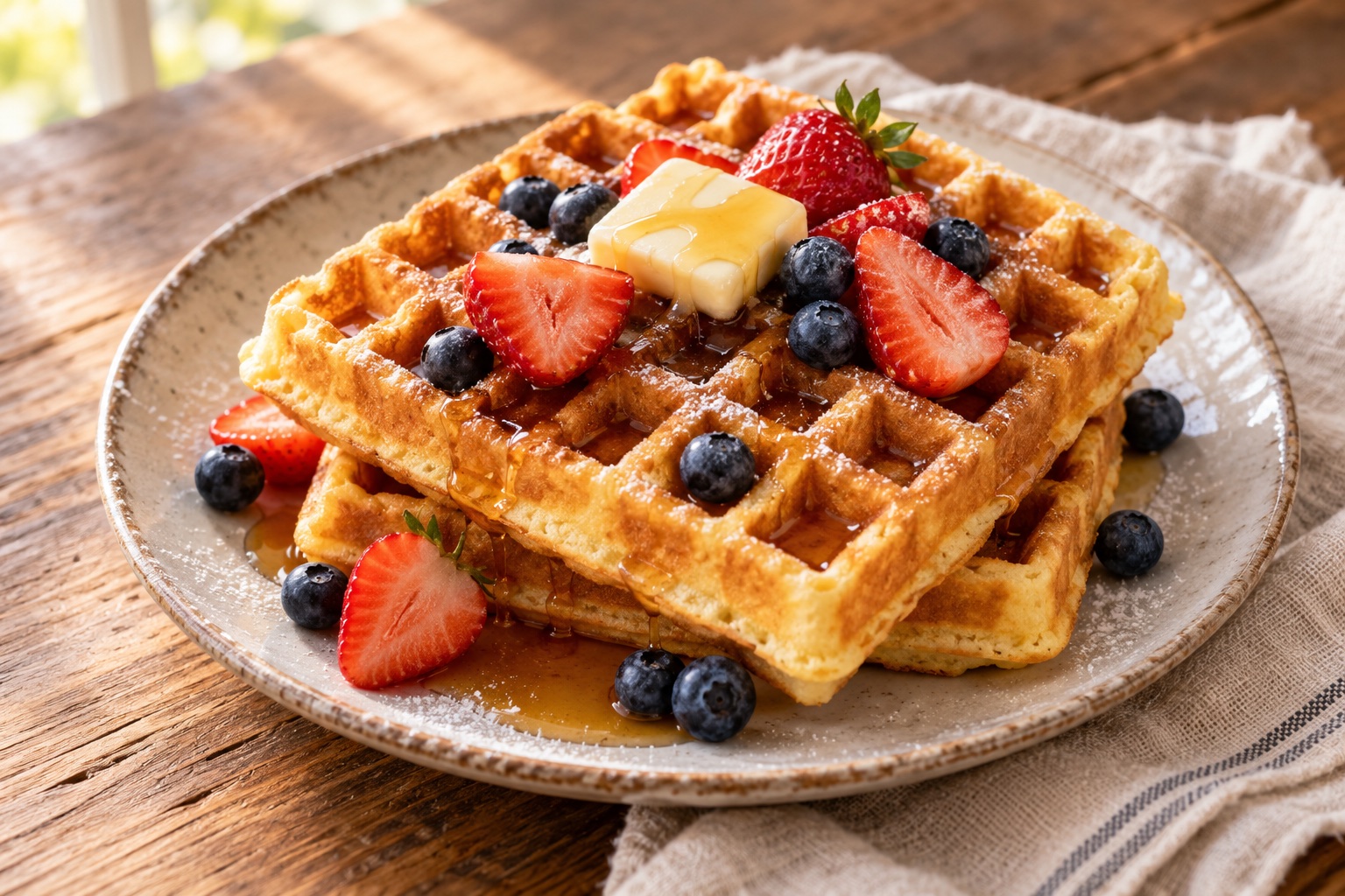 Belgian Waffle — AI-generated recipe illustration