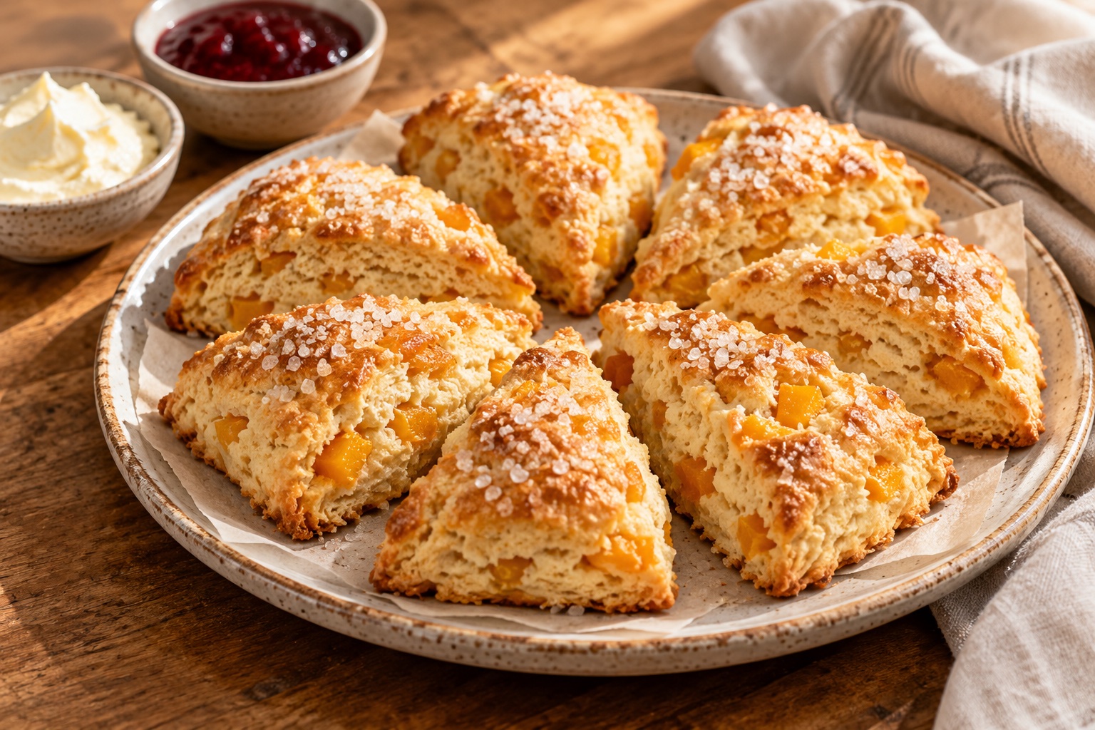 Cream Cheese Scones — AI-generated recipe illustration