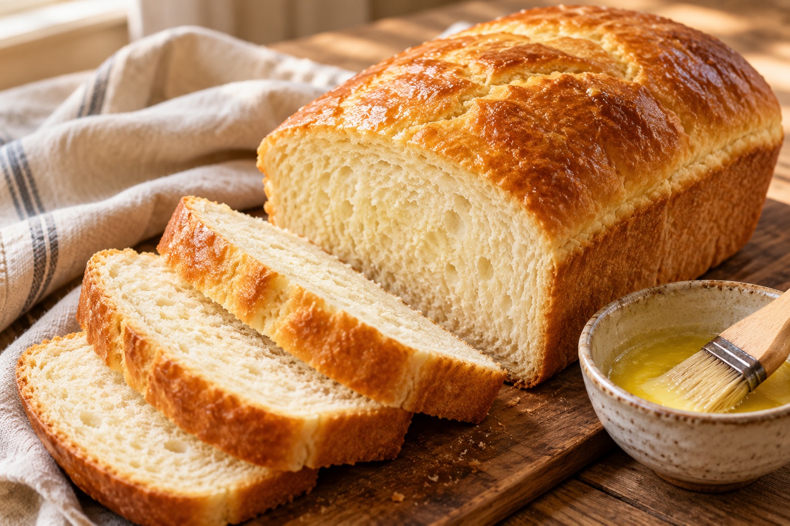 English Muffin Bread — AI-generated recipe illustration