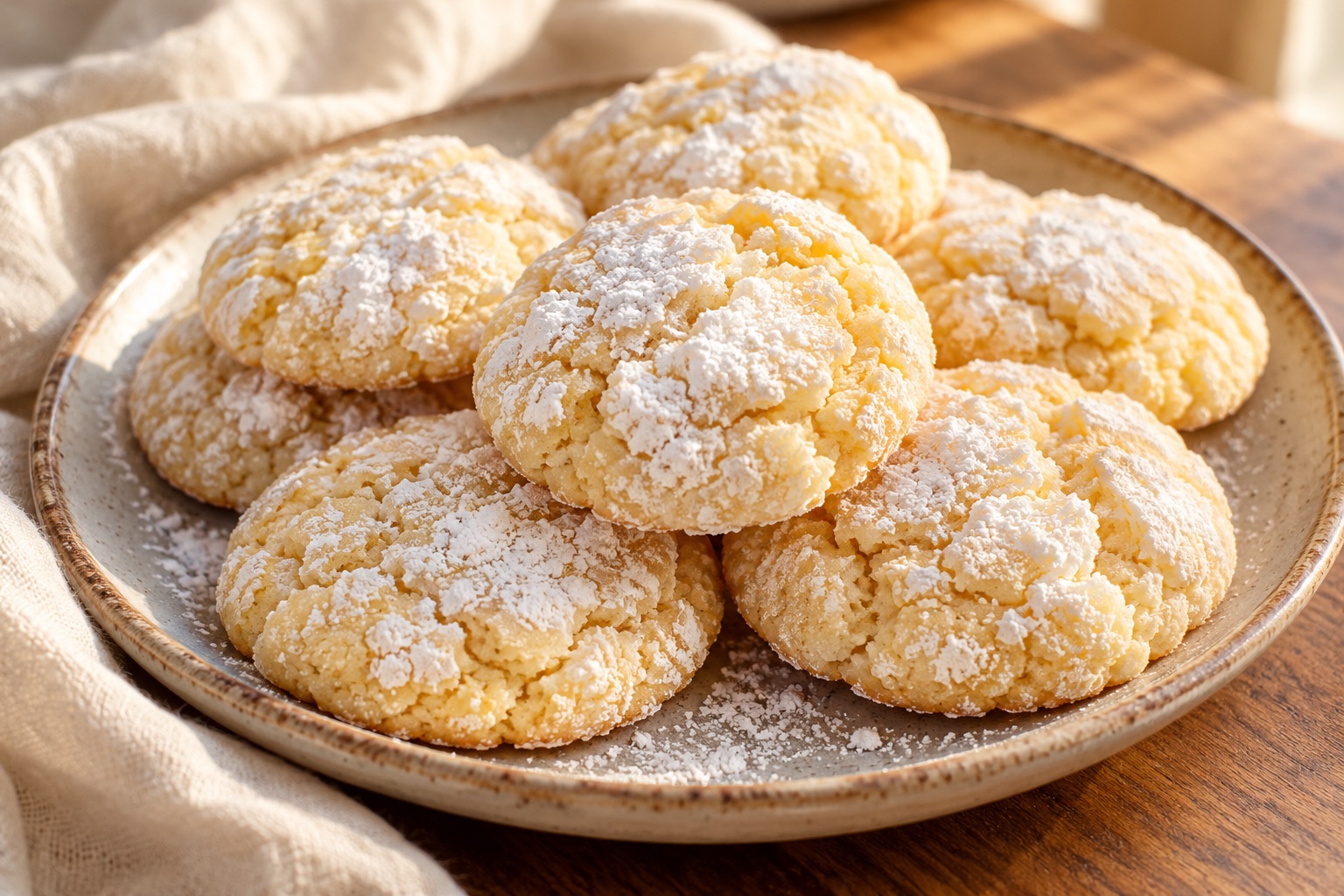 Gooey Butter Cookies — AI-generated recipe illustration