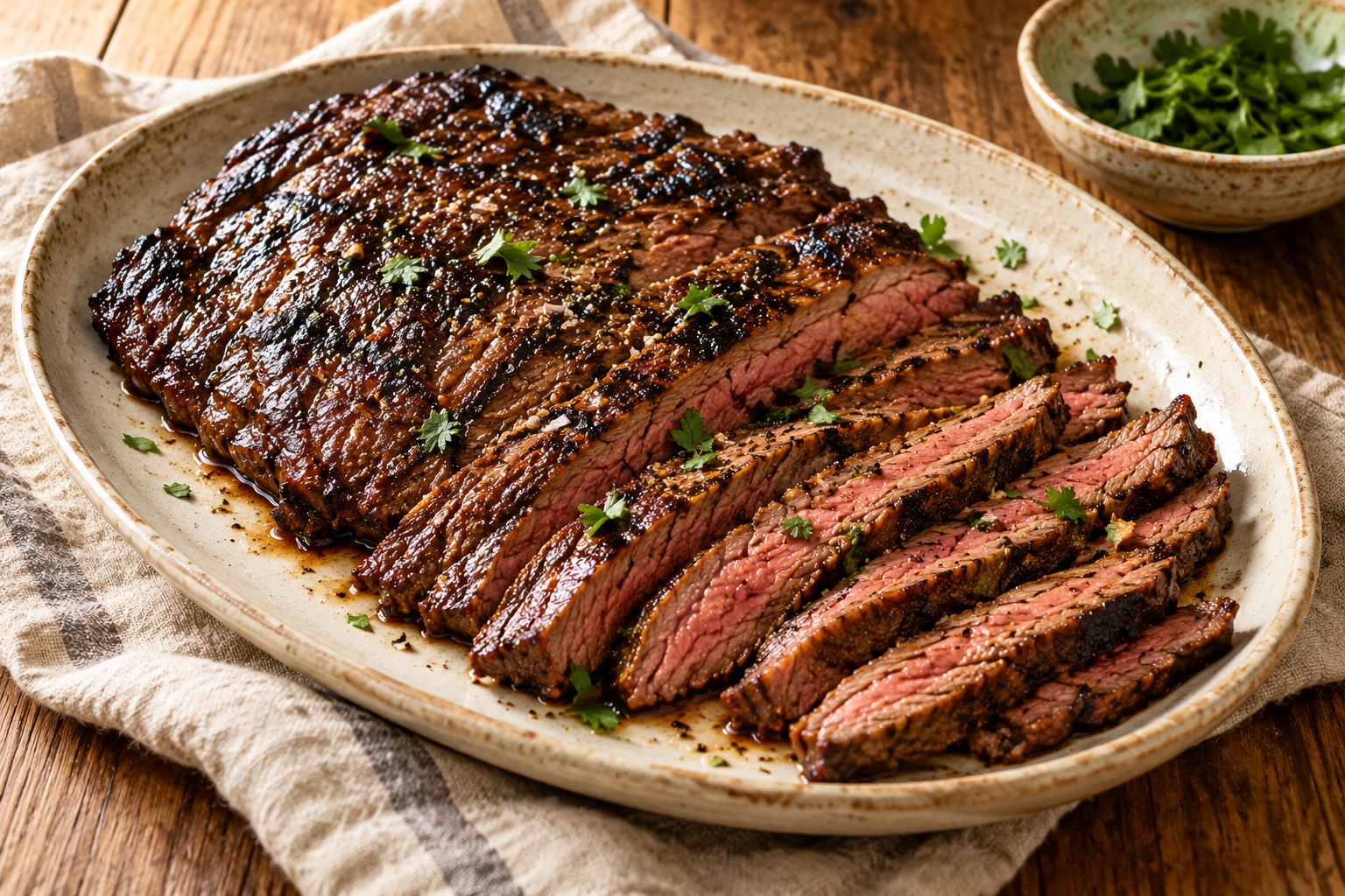 Grilled Flank Steak — AI-generated recipe illustration