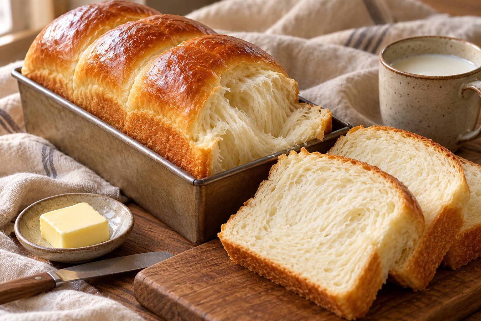 Japanese Milk Bread — AI-generated recipe illustration
