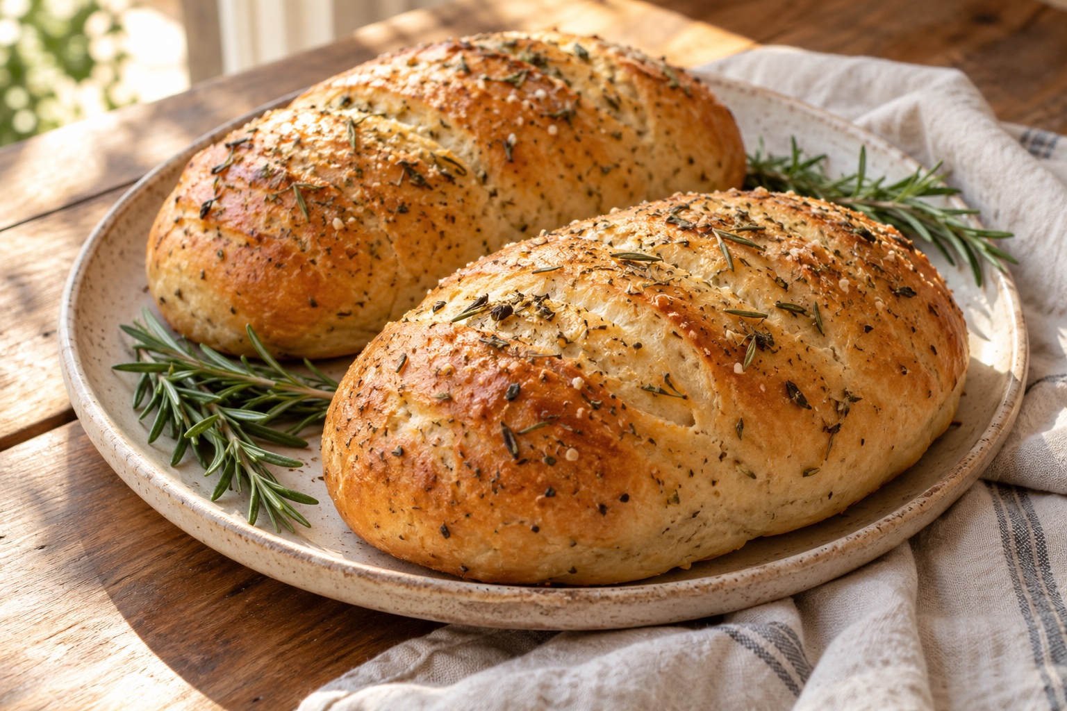 Rosemary and Garlic Bread — AI-generated recipe illustration