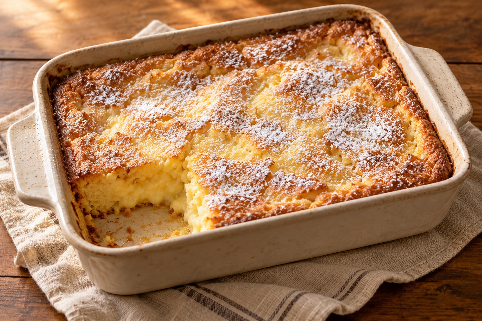 St. Louis Gooey Butter Cake — AI-generated recipe illustration