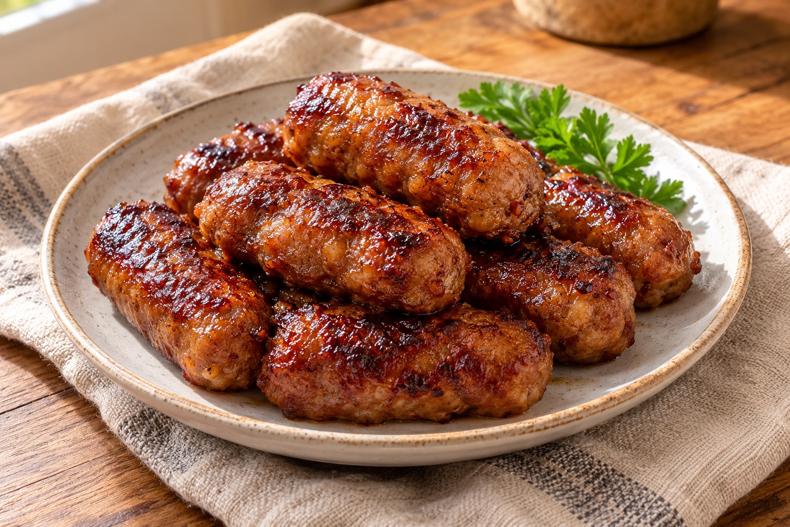 Skinless Sweet Pork Longganisa — AI-generated recipe illustration